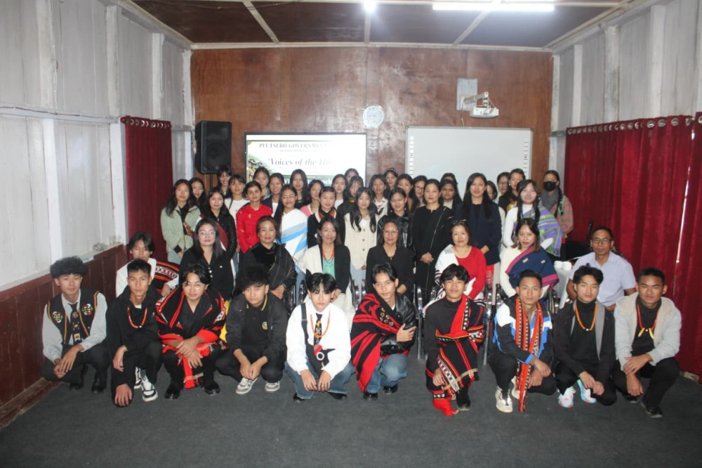 Author Vishü Rita Krocha along with faculty and students during a seminar held at the college's Seminar Hall on September 2.
